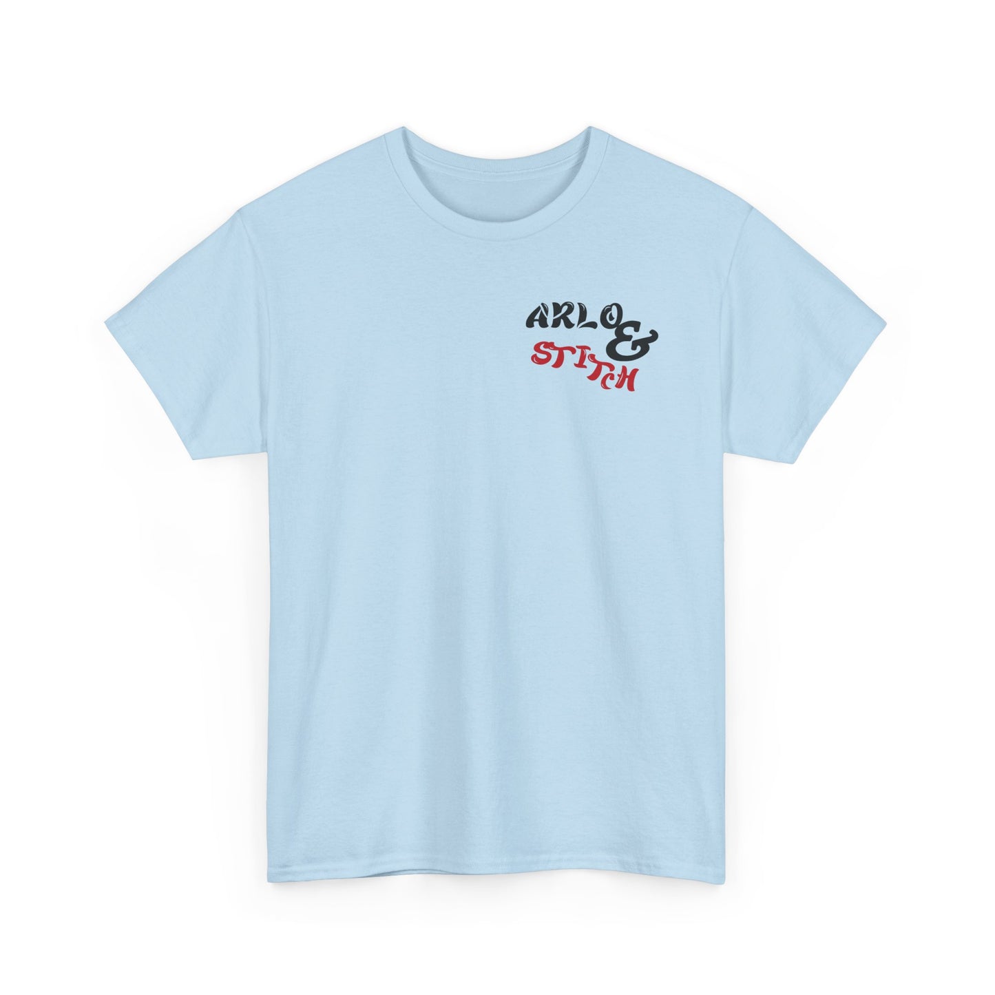 Camiseta unisex de algodón grueso: elegante camiseta gráfica de Arlo &amp; Stitch